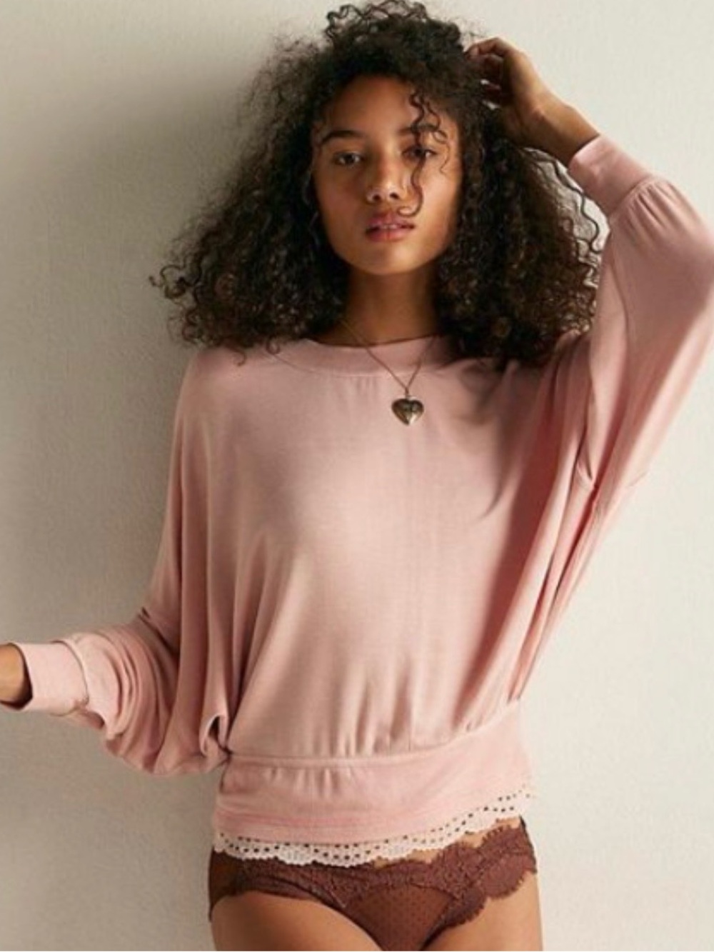 NWT Free People Pullover - Peach Size Large